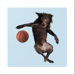 Dog Meme: Dog playing basketball Posters and Art